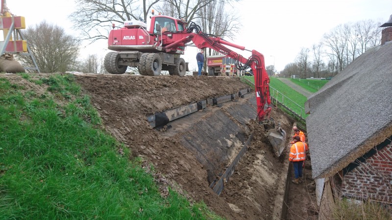 Stabilisatie grondwerk